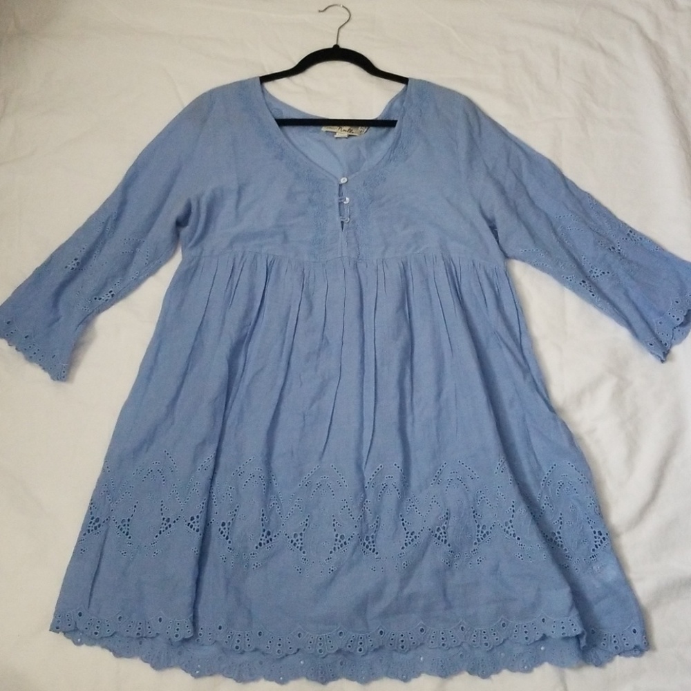 Simply Noelle Dress with Eyelet Pattern Detail